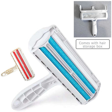 Pet Hair Roller Lint remover Brush 2-Way Dog Comb Tool