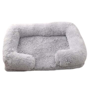 Warm and Cozy Plush Pet Bed – Non-Slip, Soft & Durable Design for All-Season Comfort