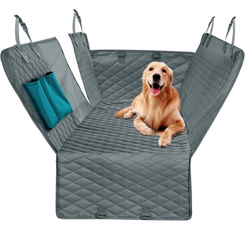 Pet Car Seat Cover – Safe, Non-Slip & 100% Waterproof Dog Seat Cover with Side Flaps for Back Seat Protection