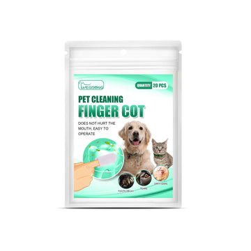Finger Cot Wipes for Dogs – Gentle Tartar & Tear Stain Remover, Easy Pet Dental & Eye Care